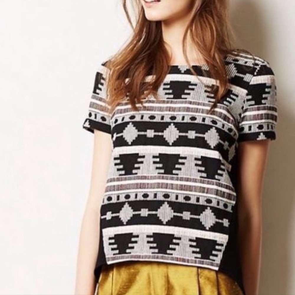 Sunday in Brooklyn Ellery Aztec tribal top Small